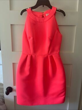 Hot pink open back super fun party dress